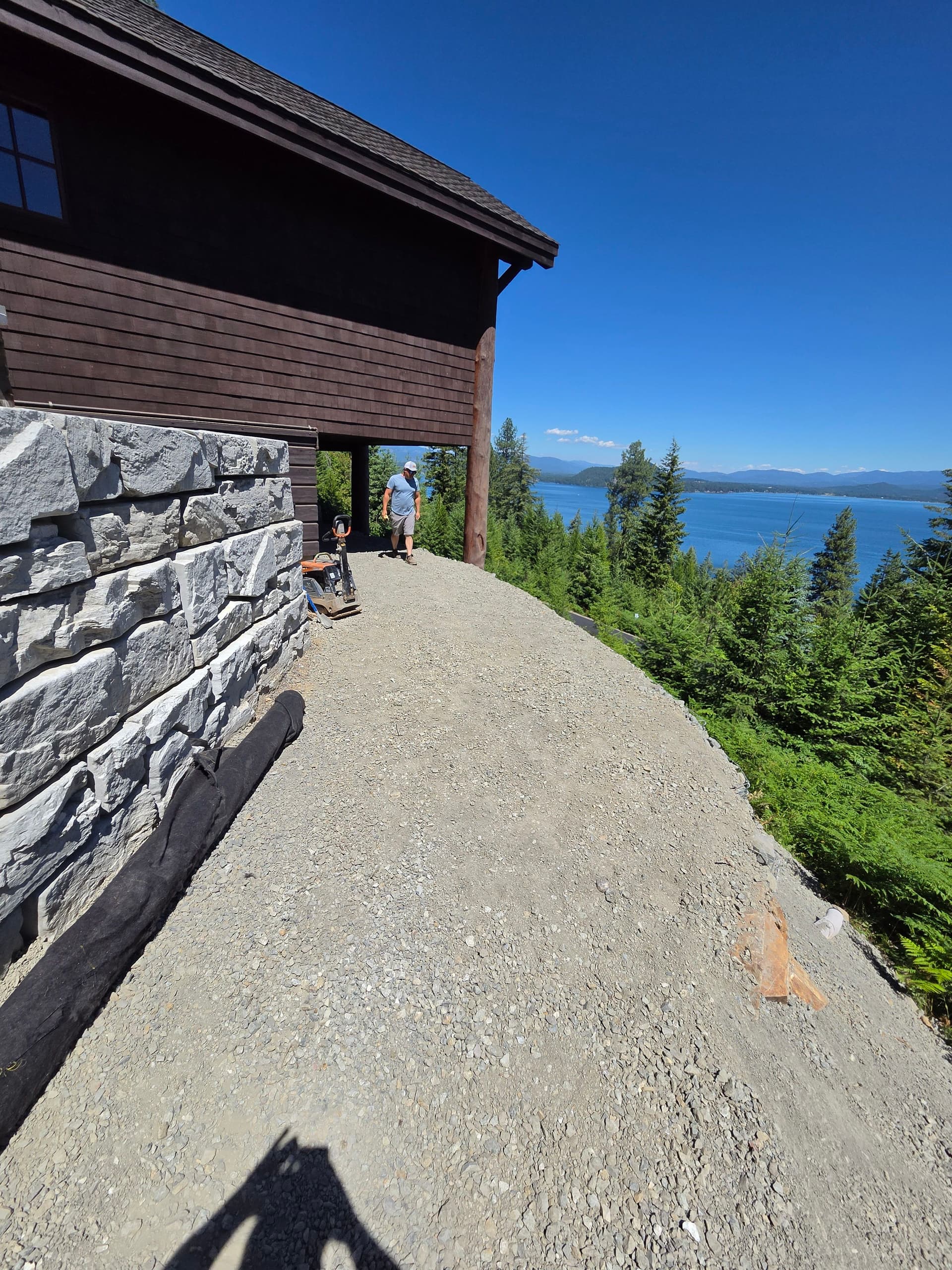Gallery photos for Gabion Basket Retaining Wall Turns Steep Slope Into Usable Space: Image #3
