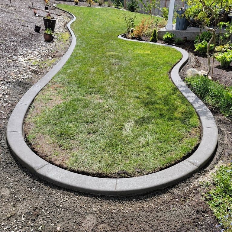 Enhance Your Garden with Sleek Concrete Curbing