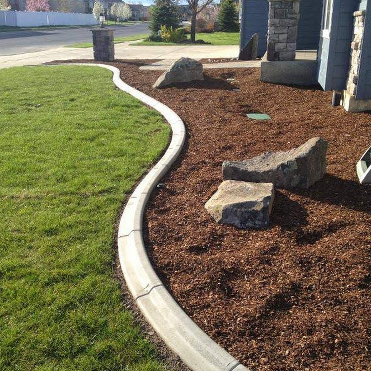 Enhance Your Garden with Sleek Concrete Curbing