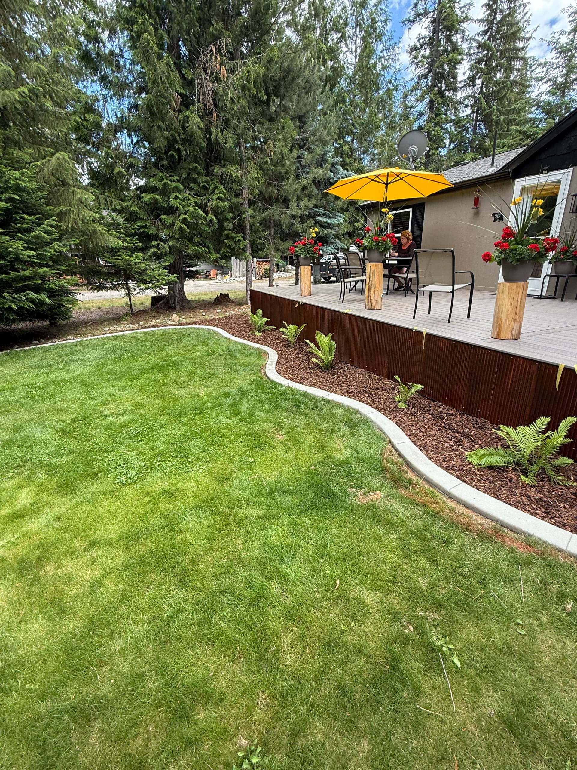Gallery photos for Concrete Curbing, Rock Work, and Bark Mulch Done Right: Image #1