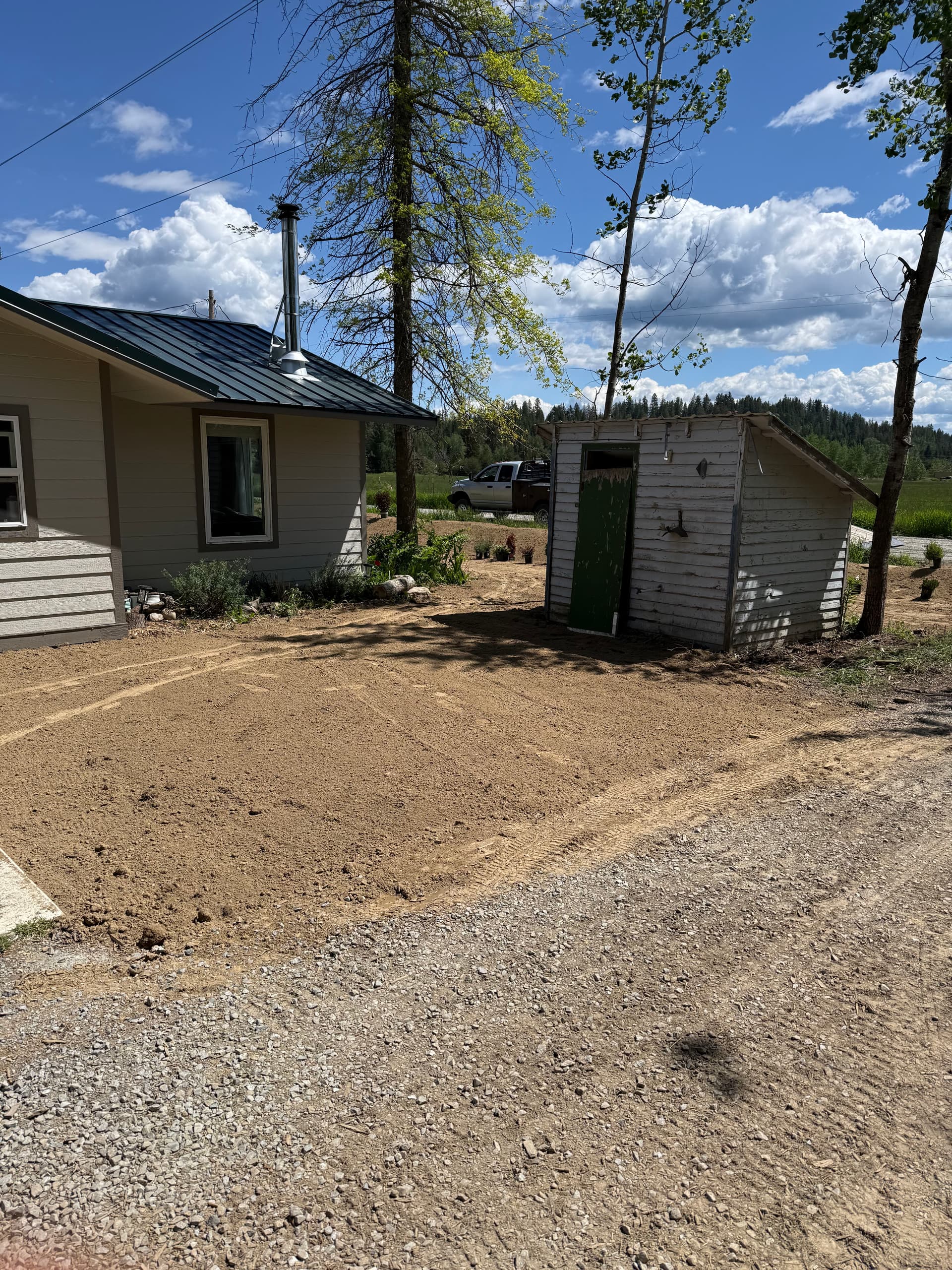 Gallery photos for Fixing Yard Flooding With Final Grading and Underground Drainage: Image #3