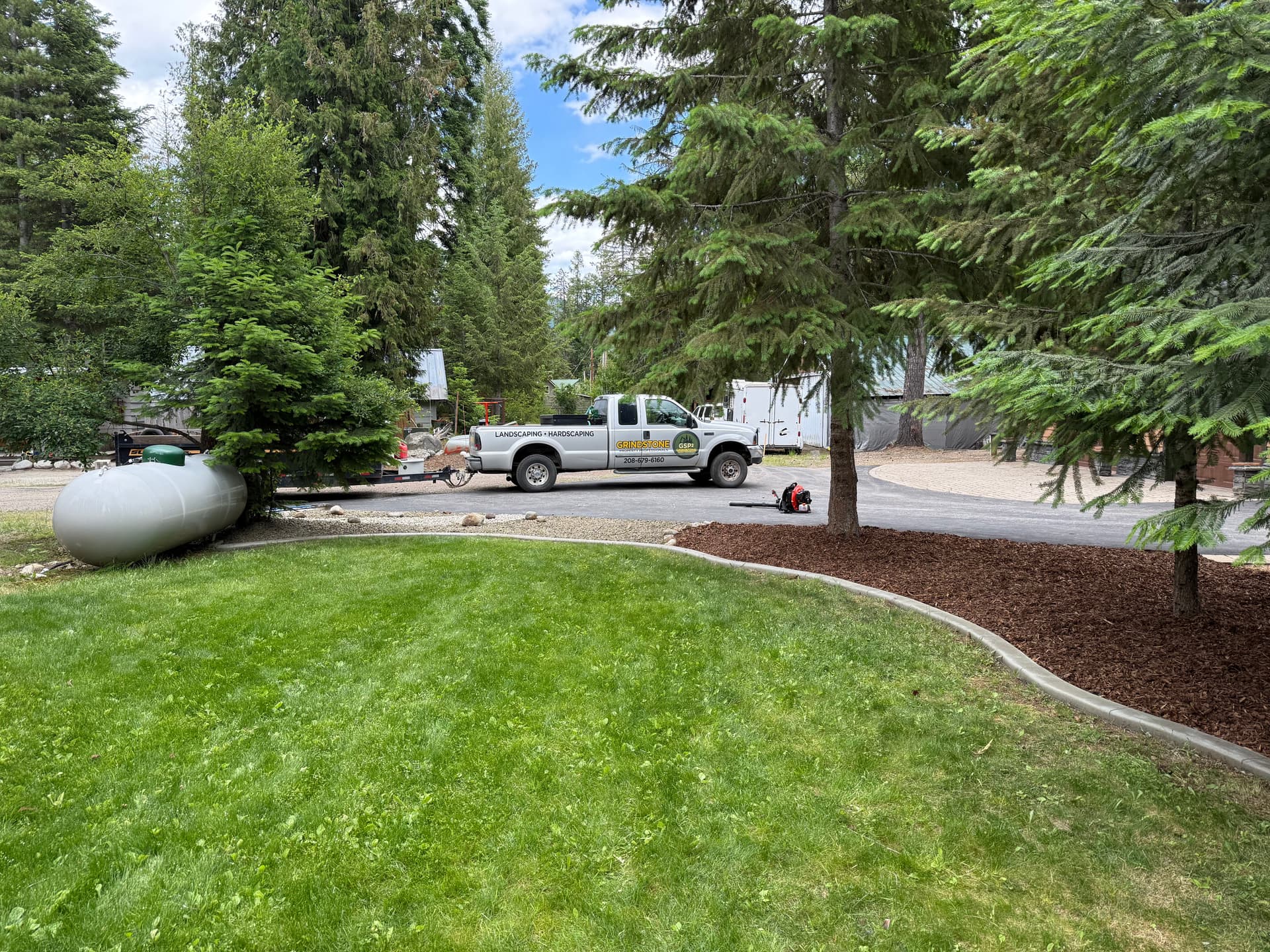 Gallery photos for Concrete Curbing, Rock Work, and Bark Mulch Done Right: Image #3