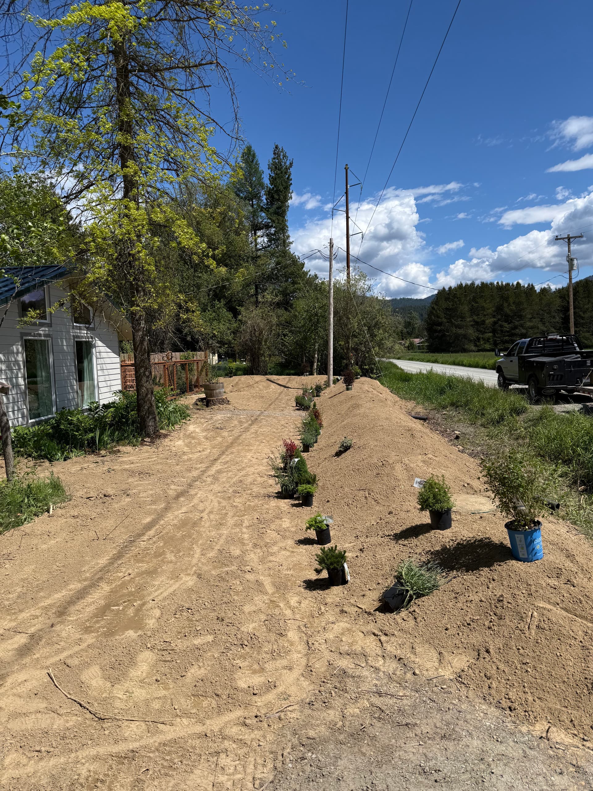 Gallery photos for Fixing Yard Flooding With Final Grading and Underground Drainage: Image #1